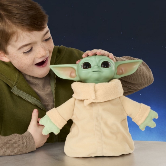 Imagine STAR WARS MADALORIAN SI GROGU FIGURINA INTERACTIVA ACTION BUDDY GROGU CU SUNETE 25CM