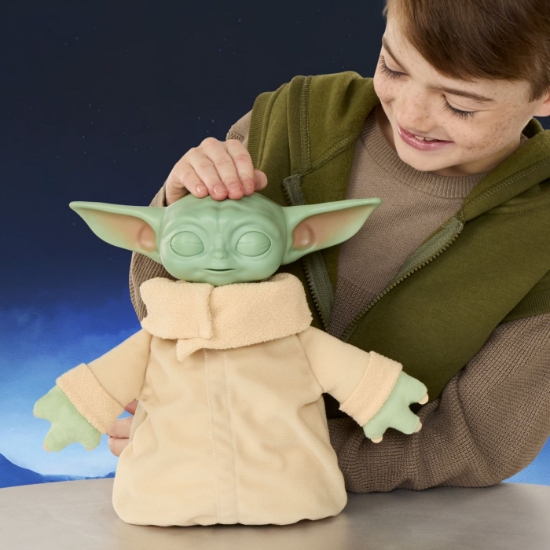 Imagine STAR WARS MADALORIAN SI GROGU FIGURINA INTERACTIVA ACTION BUDDY GROGU CU SUNETE 25CM