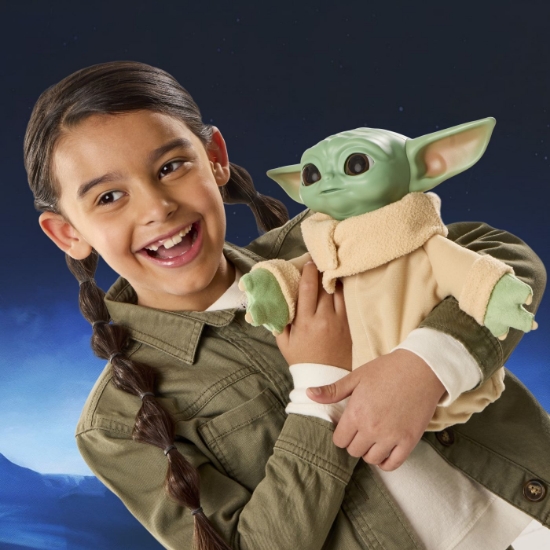 Imagine STAR WARS MADALORIAN SI GROGU FIGURINA INTERACTIVA ACTION BUDDY GROGU CU SUNETE 25CM