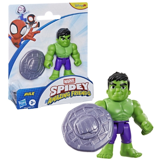 Imagine SPIDEY SI PRIETENII LUI UIMITORI MARVEL SET FIGURINA HULK SI ACCESORII