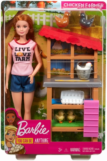 Imagine BARBIE CARIERE SET MOBILIER CU PAPUSA LA FERMA