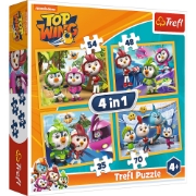 Imagine  PUZZLE TREFL 4IN1 ECHIPA TOP WING IN ACTIUNE