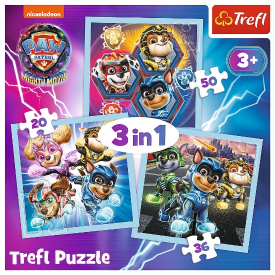 Imagine PUZZLE TREFL 3IN1 PATRULA CATELUSILOR PUTEREA CATEILOR