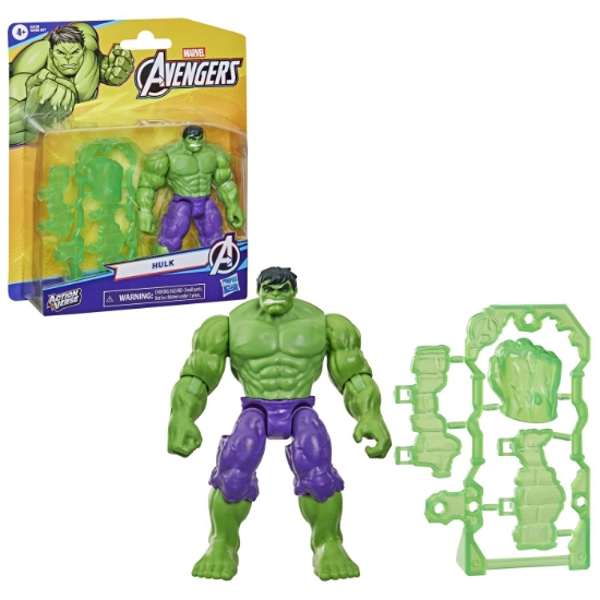 Imagine MARVEL AVENGERS ACTION VERS SET FIGURINA HULK SI ACCESORII 11.4CM
