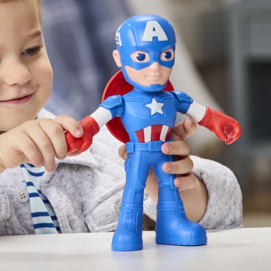 Imagine SPIDEY PRIETENII EXTRAORDINARI FIGURINA CAPTAIN AMERICA SUPRADIMENSIONATA 22.8CM