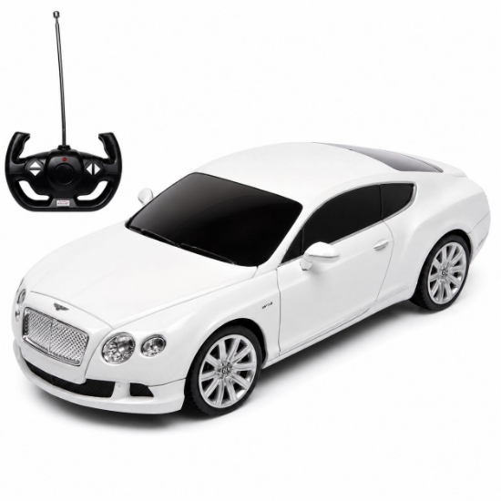 Imagine Mașină cu telecomandă Bentley Continental GT alb, scară 1:24