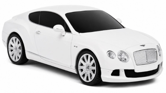 Imagine Mașină cu telecomandă Bentley Continental GT alb, scară 1:24