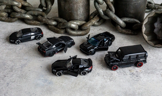 Imagine MAJORETTE SET 5 MASINUTE BLACK EDITION