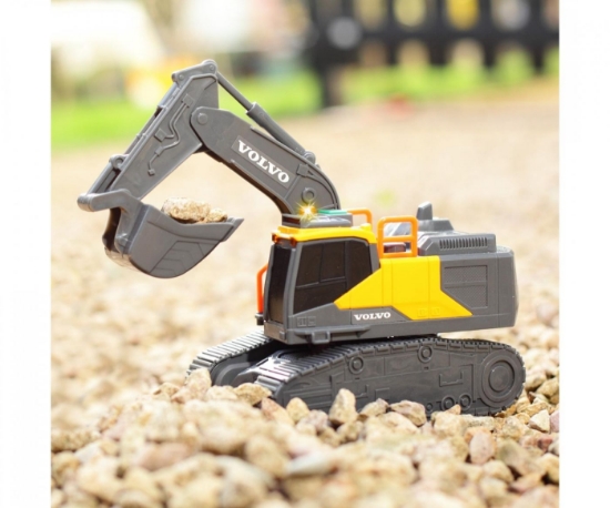 Imagine Dickie excavator Volvo cu senile sunete si lumini