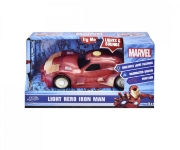 Imagine Jada Marvel mașinuța Light Hero Iron Man cu sunete și lumini scara 1:32