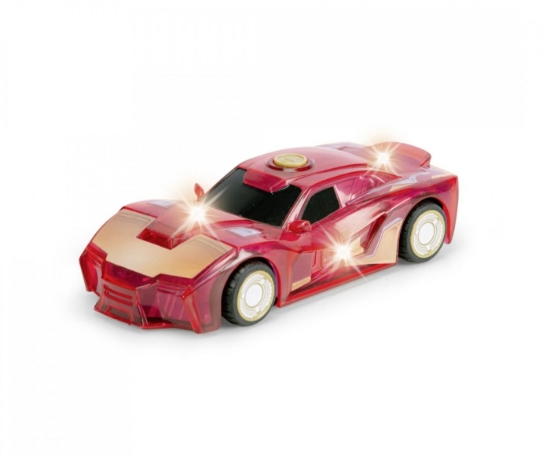 Imagine Jada Marvel mașinuța Light Hero Iron Man cu sunete și lumini scara 1:32