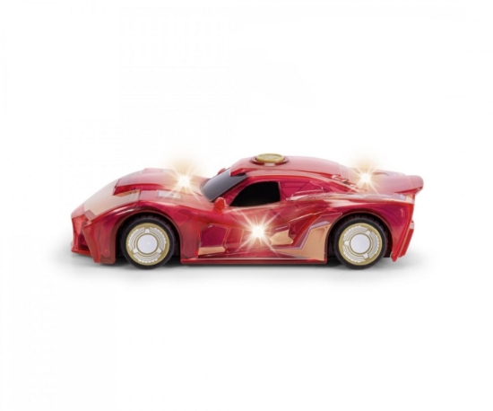 Imagine Jada Marvel mașinuța Light Hero Iron Man cu sunete și lumini scara 1:32