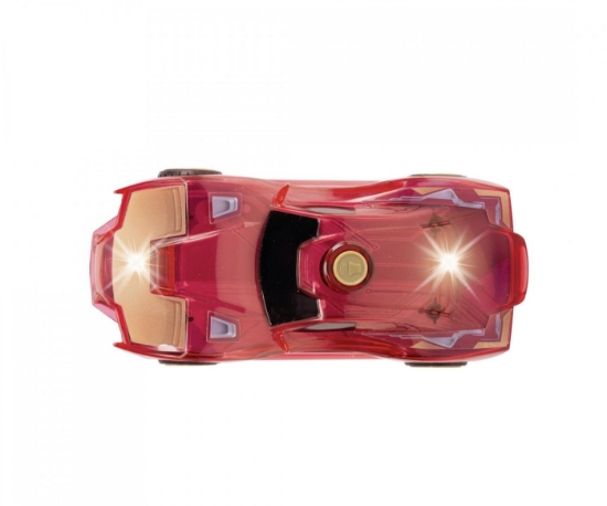 Imagine Jada Marvel mașinuța Light Hero Iron Man cu sunete și lumini scara 1:32