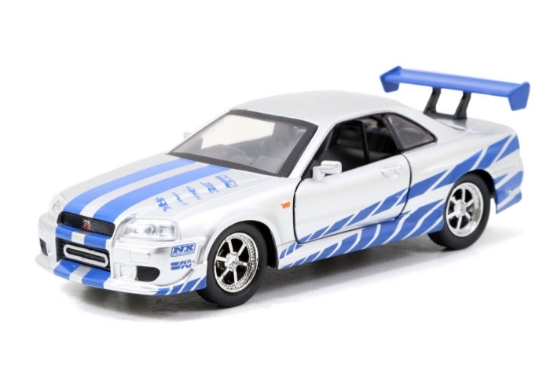 Imagine JADA FAST AND FURIOUS SET 2 MASINUTE METALICE MITSUBISHI LANCER EVOLUTION IX SI BRIANS NISSAN SKYLINE GT R SCARA 1 LA 32