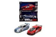 Imagine JADA FAST AND FURIOUS SET 2 MASINUTE METALICE MITSUBISHI LANCER EVOLUTION IX SI BRIANS NISSAN SKYLINE GT R SCARA 1 LA 32
