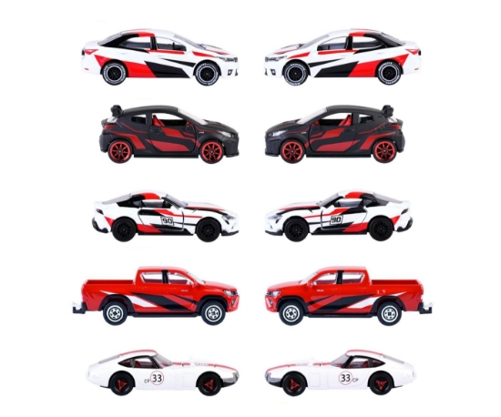 Imagine MAJORETTE SET 5 MASINUTE METALICE TOYOTA RACING SCARA 1 LA 64