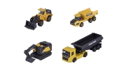 Imagine MAJORETTE SET 4 UTILAJE METALICE VOLVO CONSTRUCTION 7.5CM