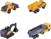 Imagine MAJORETTE SET 4 UTILAJE METALICE VOLVO CONSTRUCTION 7.5CM