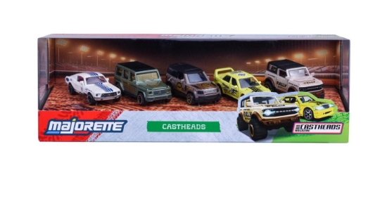 Imagine MAJORETTE SET 5 MASINUTE METALICE CASTHEADS 7.5CM