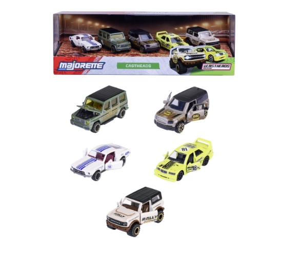 Imagine MAJORETTE SET 5 MASINUTE METALICE CASTHEADS 7.5CM