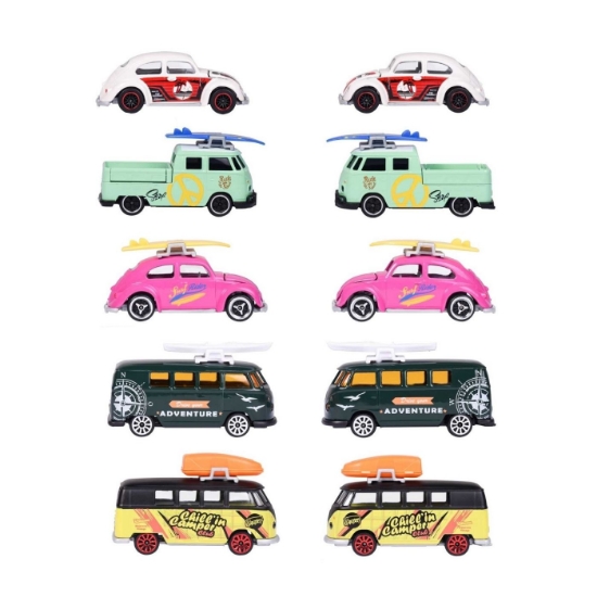 Imagine MAJORETTE SET 5 MASINUTE METALICE VOLKSWAGEN 7.5CM