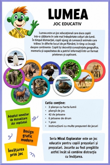 Imagine JOC EDUCATIV LUMEA MICUL EXPLORATOR