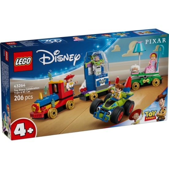 Imagine LEGO DISNEY TREN ANIVERSAR SI MASINA RC DIN TOY STORY 43264