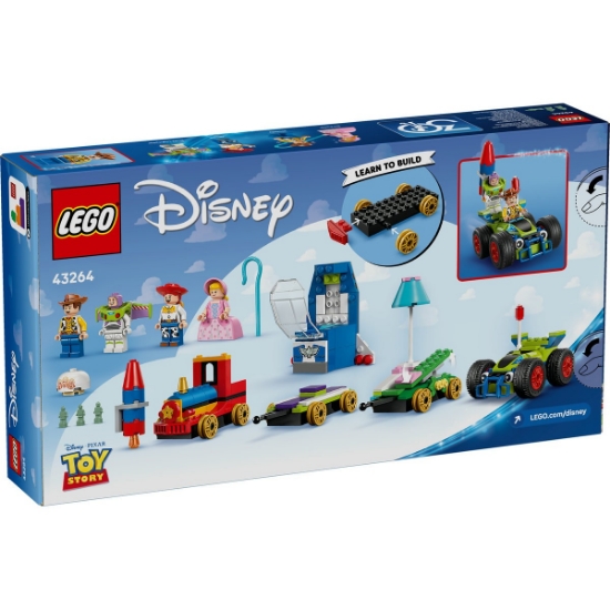 Imagine LEGO DISNEY TREN ANIVERSAR SI MASINA RC DIN TOY STORY 43264