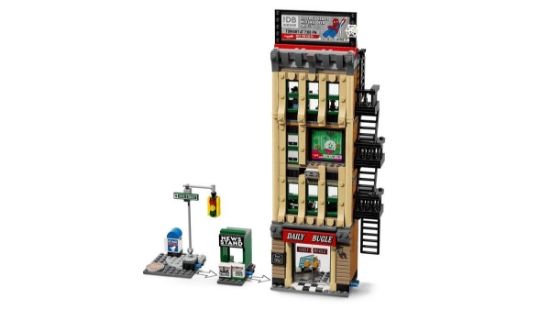 Imagine LEGO MARVEL OMUL PAIANJEN VS MYSTERIO DAILY BUGLE 76342