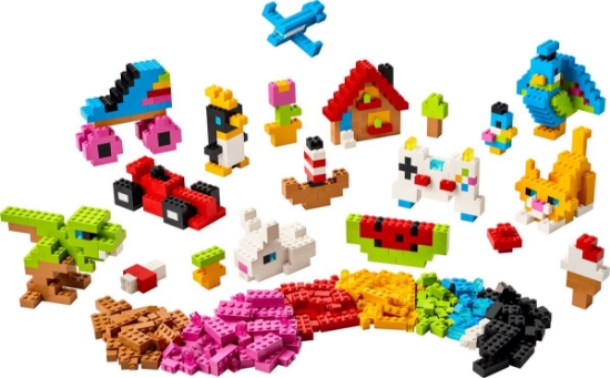 Imagine LEGO CLASSIC CARAMIZI CREATIVE IN CULORI 11045