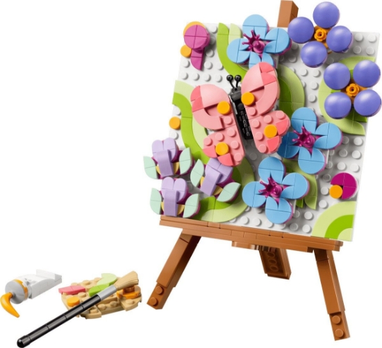 Imagine LEGO CREATOR TABLOU DECORATIV CU ARTA FLORALA 31390