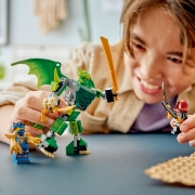 Imagine LEGO NINJAGO PACHET DE LUPTA CU ROBOTUL DRAGON AL LUI LLOYD 71862