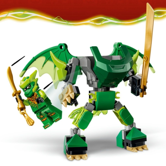 Imagine LEGO NINJAGO PACHET DE LUPTA CU ROBOTUL DRAGON AL LUI LLOYD 71862