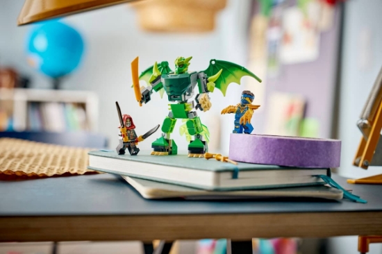Imagine LEGO NINJAGO PACHET DE LUPTA CU ROBOTUL DRAGON AL LUI LLOYD 71862