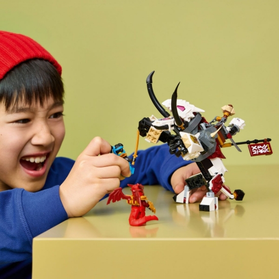 Imagine LEGO NINJAGO ZILVAR SI MONSTRUL DRAGON GRIMTAK 71863