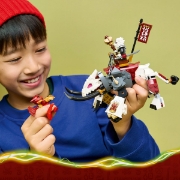 Imagine LEGO NINJAGO ZILVAR SI MONSTRUL DRAGON GRIMTAK 71863