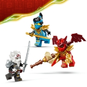 Imagine LEGO NINJAGO ZILVAR SI MONSTRUL DRAGON GRIMTAK 71863