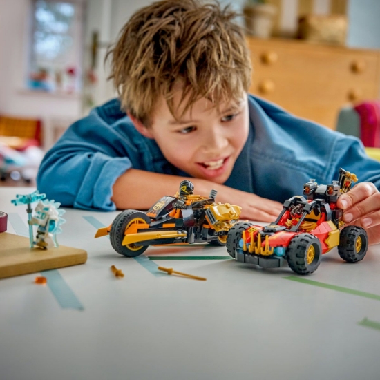 Imagine LEGO NINJAGO VEHICULELE TRANSFORMABILE ALE LUI KAI SI COLE 71864