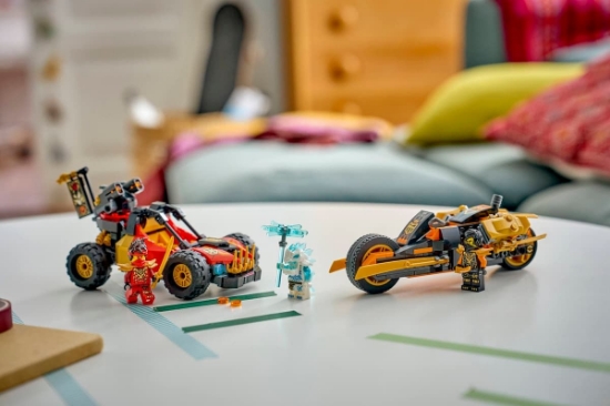 Imagine LEGO NINJAGO VEHICULELE TRANSFORMABILE ALE LUI KAI SI COLE 71864