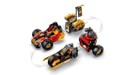 Imagine LEGO NINJAGO VEHICULELE TRANSFORMABILE ALE LUI KAI SI COLE 71864