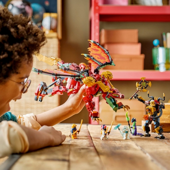 Imagine LEGO NINJAGO ROBOTUL DRAGON TRANSFORMATOR AL LUI WYLDFYRE 71868