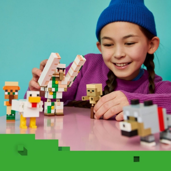Imagine LEGO MINECRAFT ATAC IN DESERT CU UN JOCHEU DE GAINI 21592
