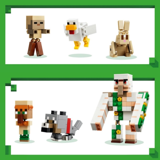 Imagine LEGO MINECRAFT ATAC IN DESERT CU UN JOCHEU DE GAINI 21592
