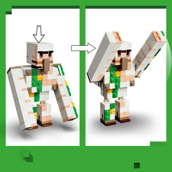 Imagine LEGO MINECRAFT ATAC IN DESERT CU UN JOCHEU DE GAINI 21592