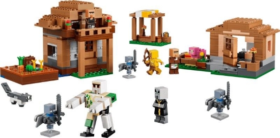 Imagine LEGO MINECRAFT ATACUL EVOCATORILOR ASUPRA SATULUI 21596