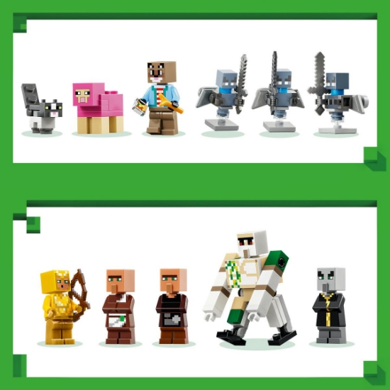 Imagine LEGO MINECRAFT ATACUL EVOCATORILOR ASUPRA SATULUI 21596