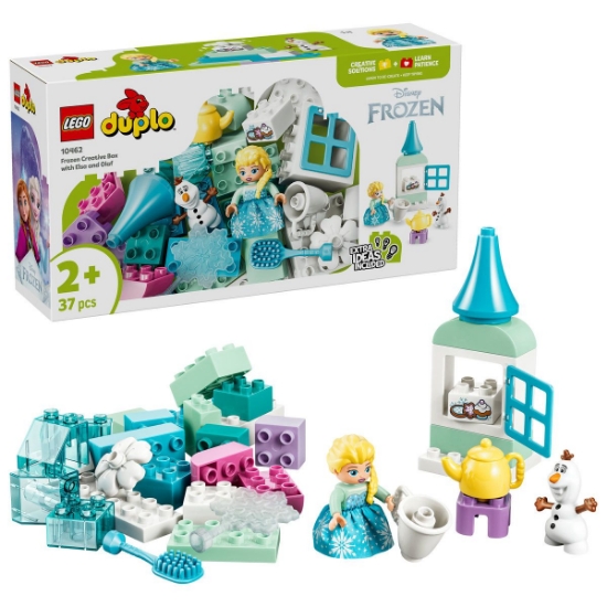 Imagine LEGO DUPLO DISNEY FROZEN CUTIE CREATIVA CU ELSA SI OLAF DIN REGATUL DE GHEATA 10462
