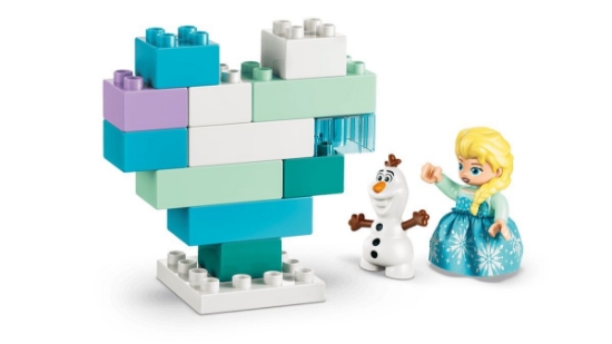 Imagine LEGO DUPLO DISNEY FROZEN CUTIE CREATIVA CU ELSA SI OLAF DIN REGATUL DE GHEATA 10462