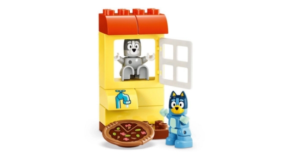 Imagine LEGO DUPLO MUFFIN SI BLUE FETELE CARE ADUC PIZZA 10469