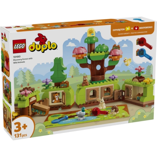Imagine LEGO DUPLO PADUREA DESCOPERIRILOR CU ANIMALE SALBATICE 10480